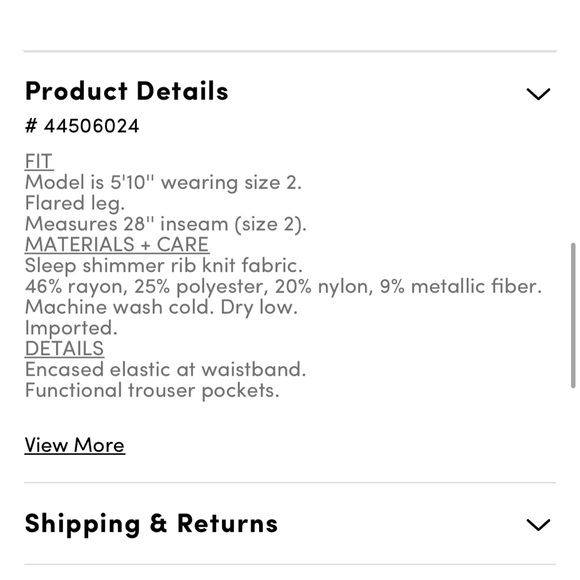 Torrid Green Shimmer Lounge Pants - Picture 7 of 7